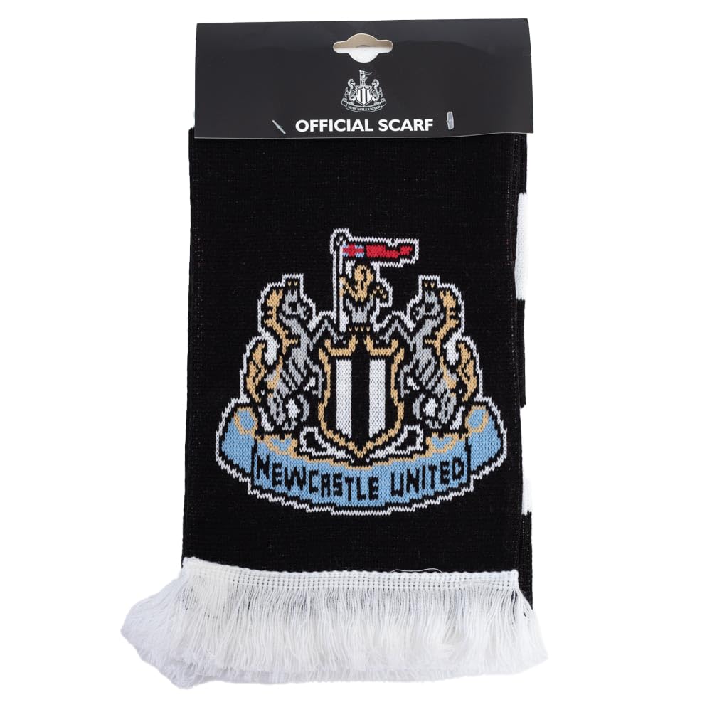 Newcastle United ufficiale Football Crest Tradizionale Fans Bar Sciarpa (100% acrilico)