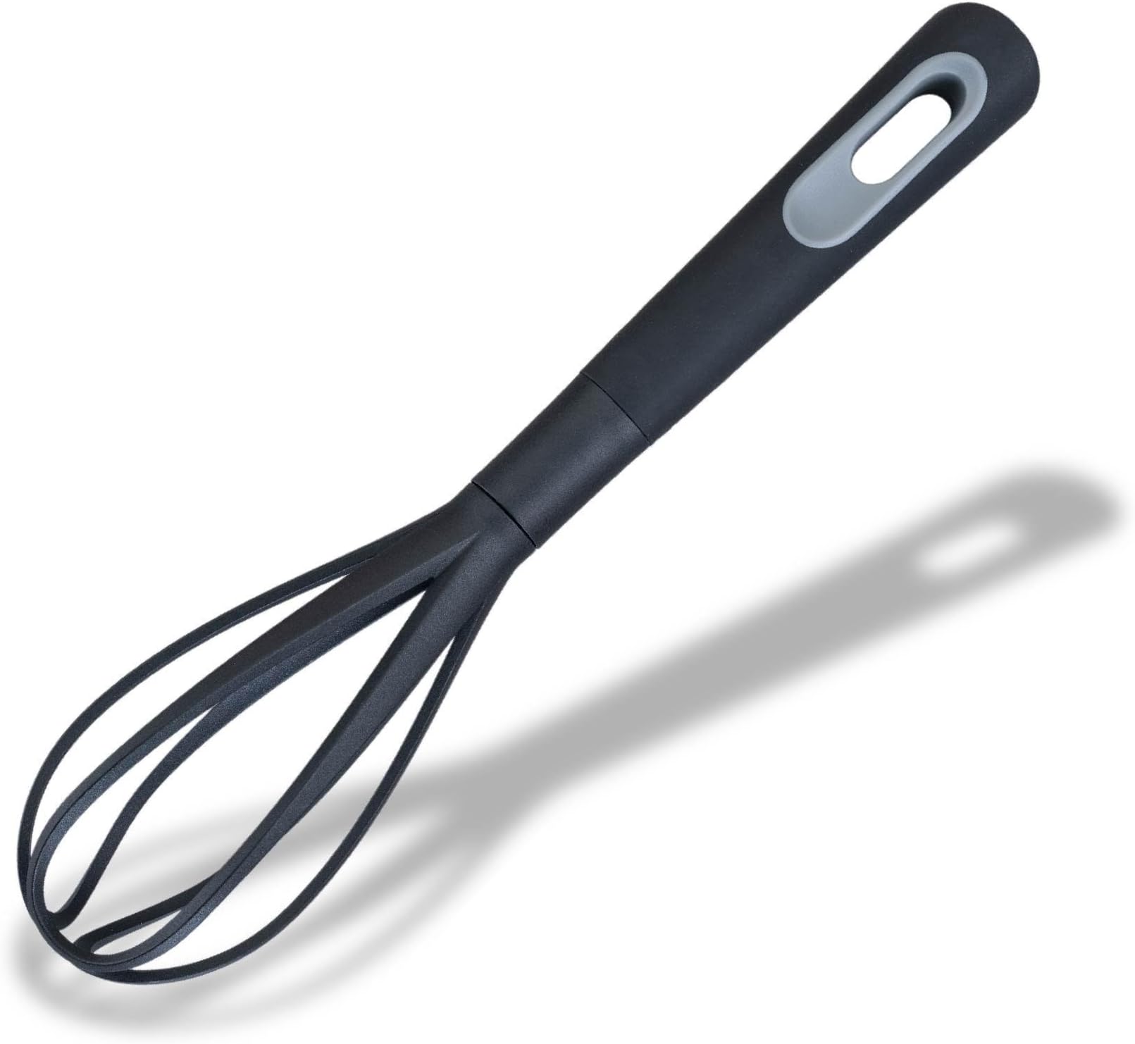 PRO Egg Whisk, Soft Touch Handle, Non-Stick Anti-Scratch, Balloon Wire, Whipping & Beating Cream, Manual Coffee, Baking Beating & Stirring, 30 cm, Grey