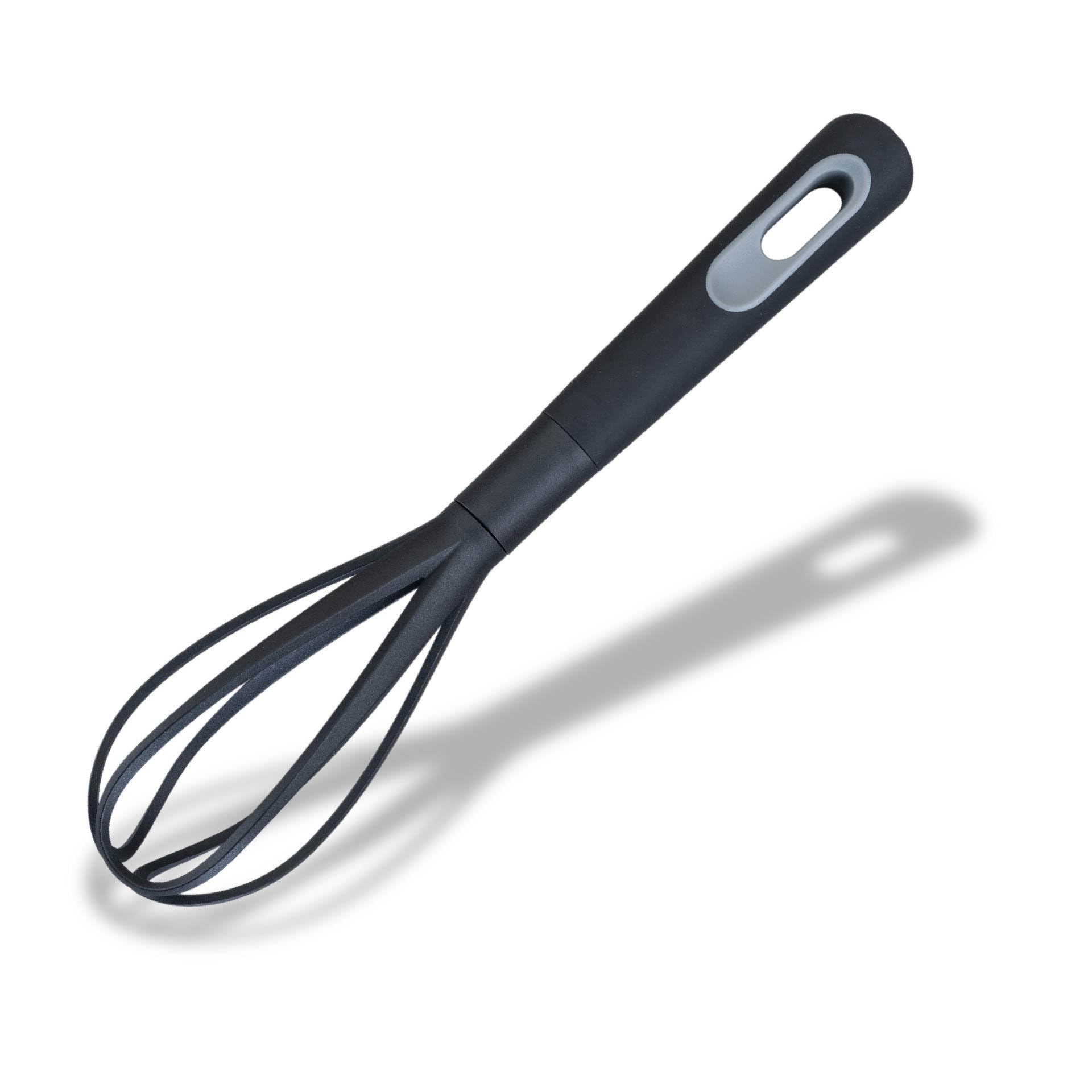 Fackelmann PRO Egg Whisk, Soft Touch Handle, Non-Stick Anti-Scratch, Balloon Wire, Whipping & Beating Cream, Manual Coffee, Baking Beating & Stirring, 30 cm, Grey
