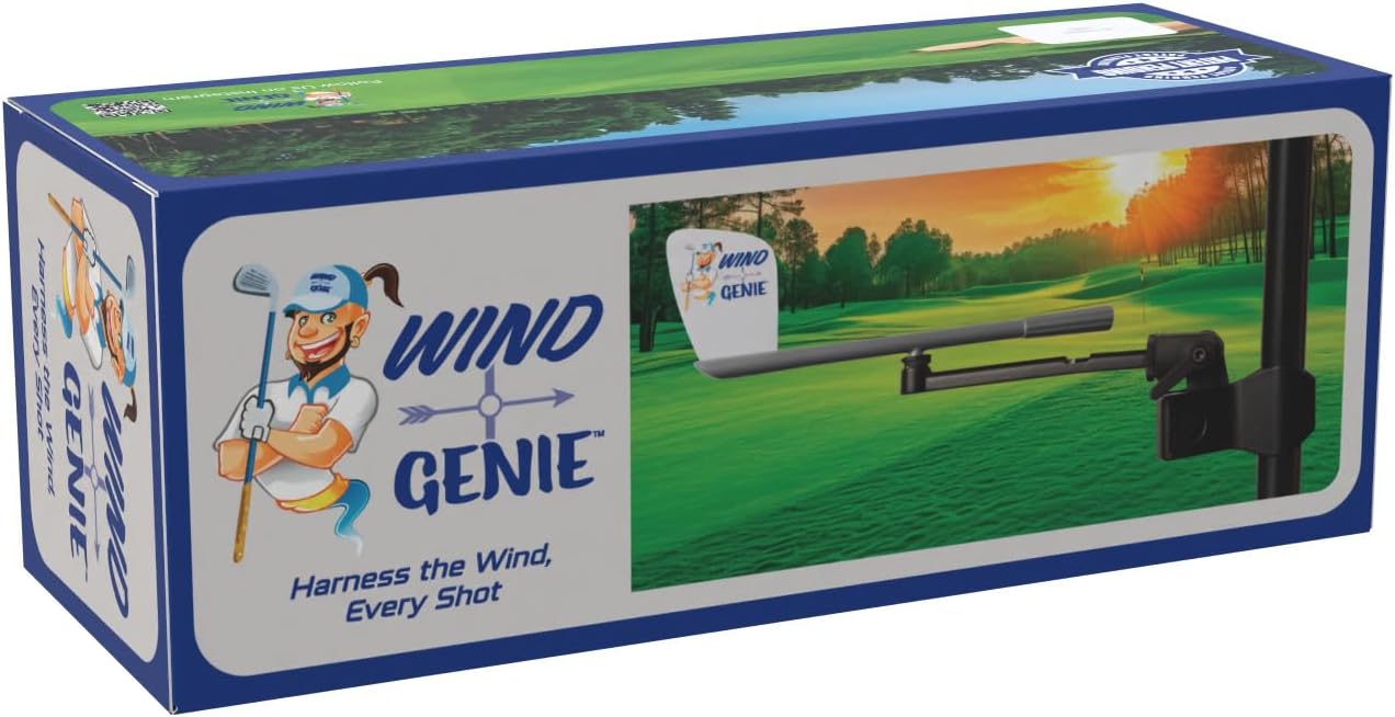 Golf Cart Wind Pointer Tool | Wind Vane for Golfers | Adjustable Weather Vane Wind Indicator | Wind Direction Range Finder | Golf Accessories Unique Golf Gifts for Men Dad Husband