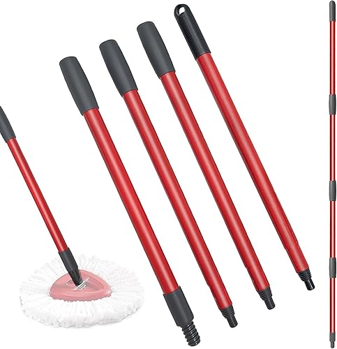 Miniatura 9 de EasyWring - Recambio de trapeador giratorio, cabezal de repuesto para trapeador, repuestos de microfibra para mopa, fácil limpieza, cabezal de mopa