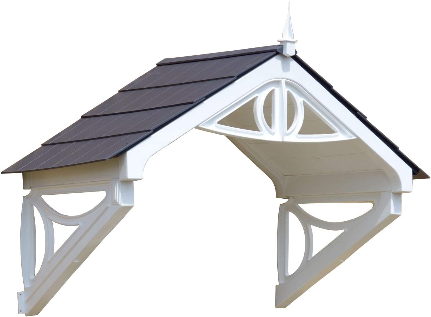 Shaftesbury Storm Porch Canopy (Grey Roof)