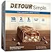 Detour Simple Whey Protein Bar, Chocolate Chip Caramel, 1.1 Ounce, 9 Count