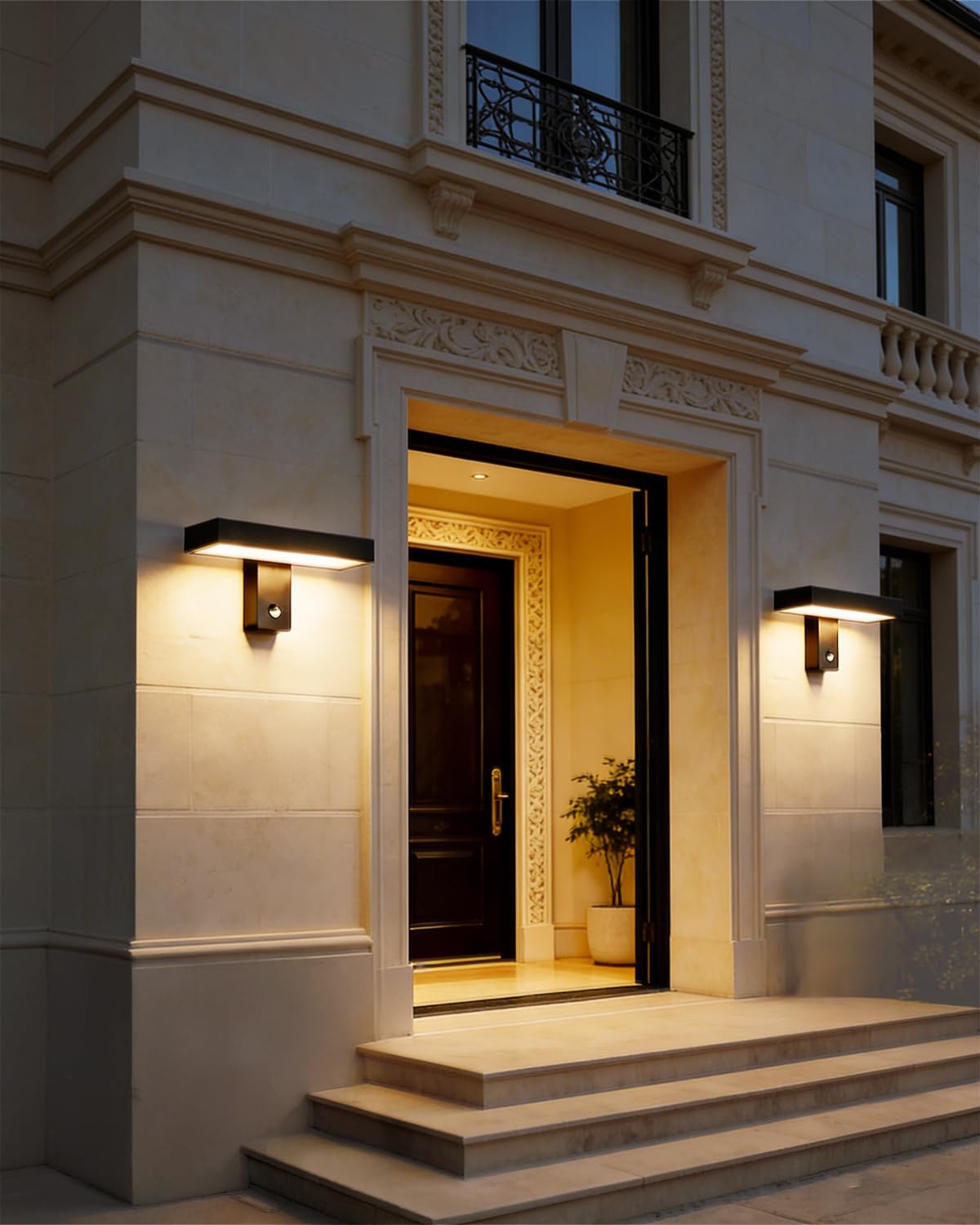Außenlampe mit Bewegungsmelder, IP65 Aluminium Wandleuchte