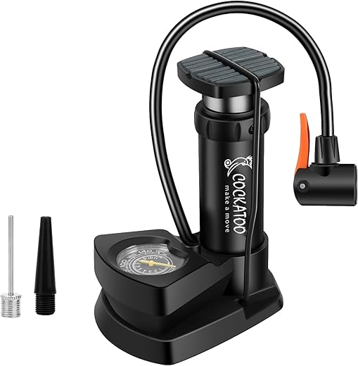 Cockatoo Bicycle Foot Balloon Pump Machine for Bikes and Cycle, Balloon High Pressure Cycle Air Pump for Bicycle, Pump for Cycle Tyre