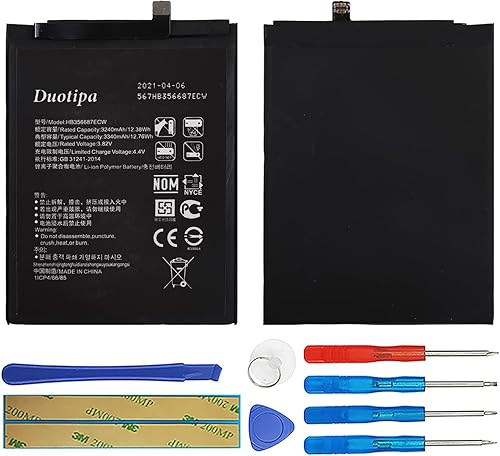 Miniatura 1 de Duotipa HB356687ECW - Batería compatible con Huawei Honor 7X Mate 10 Lite Nova 2 Plus con kit de herramientas de reparación