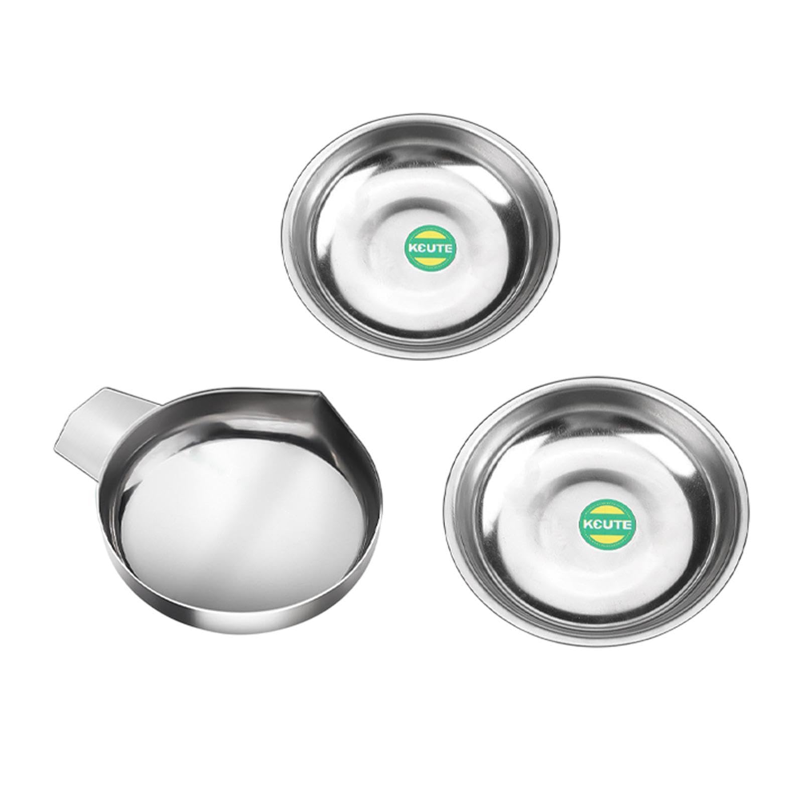 3pcs Mini Scale Tray Versatile Scale Pan for Powder Liquid J | Mini Scale Tray Versatile Pan for Powder Liquid Jeweler Supplies Stainless Steel-picture-29