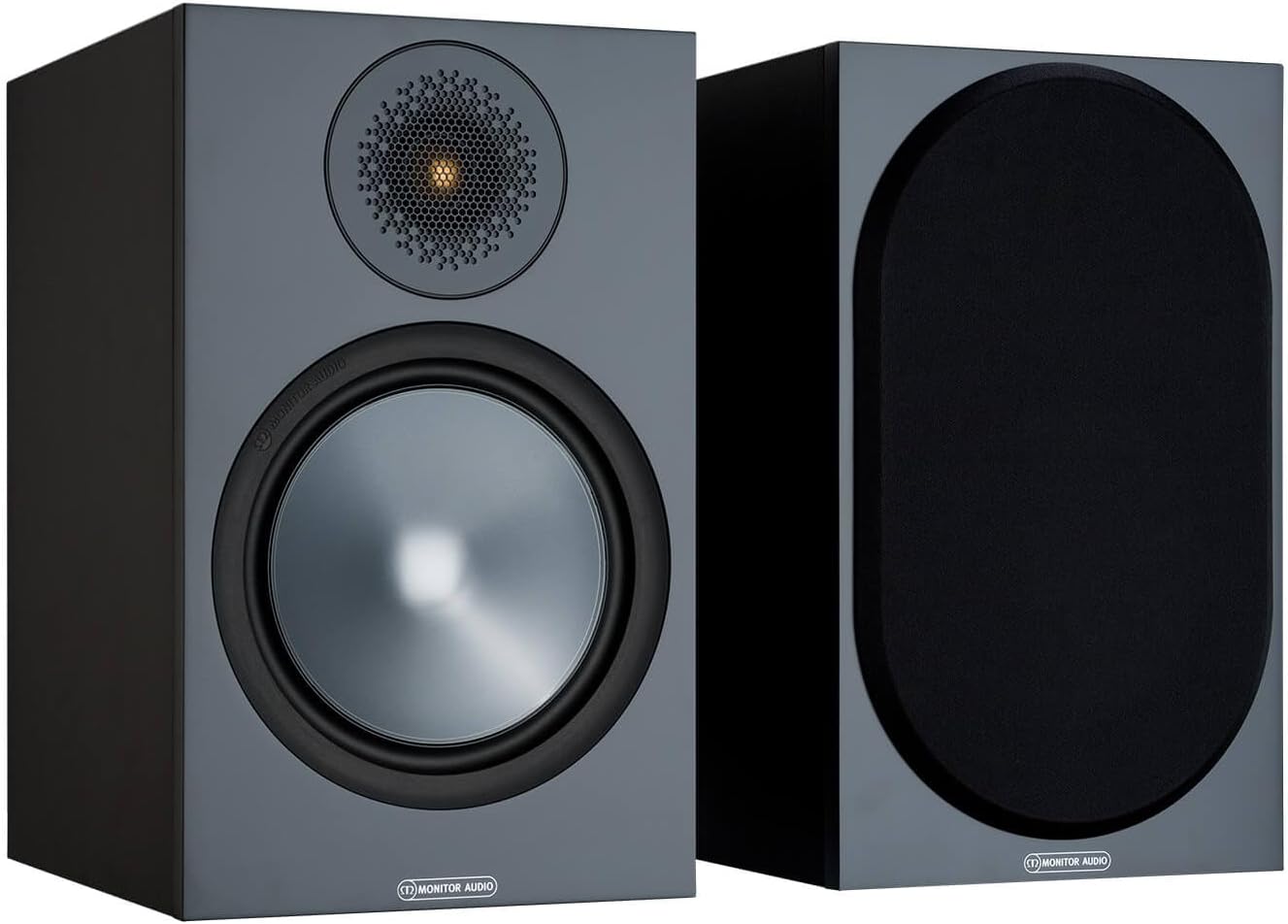 Monitor Audio Bronze100 Bookshelf Speakers in Walnut (Pair) Latest Generation