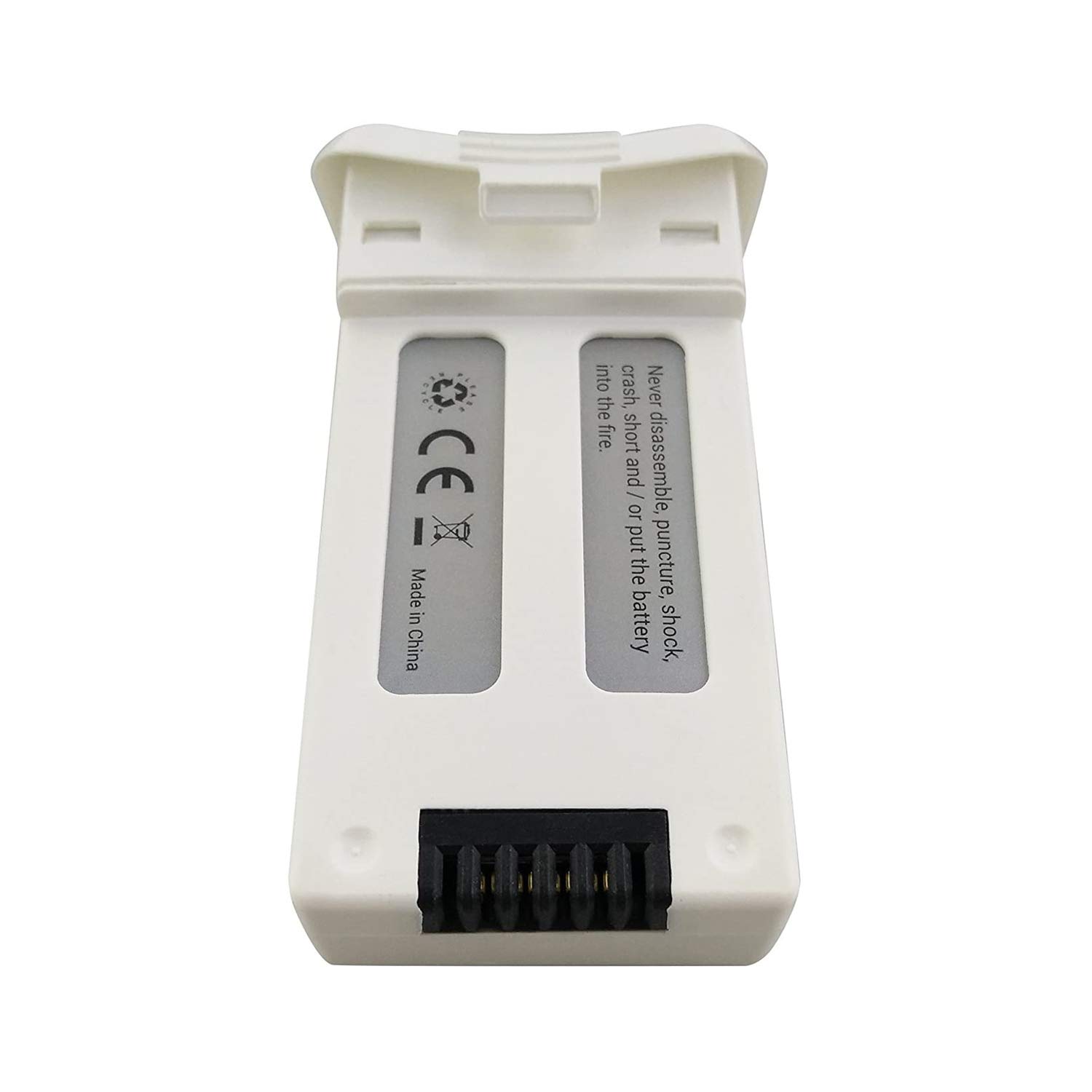 Lot de 2 batteries au lithium 3,7 V 1000 mAh pour drone SGFS S20W T25 à quatre axes - Pièces de rechange - Télécommande - Blanc