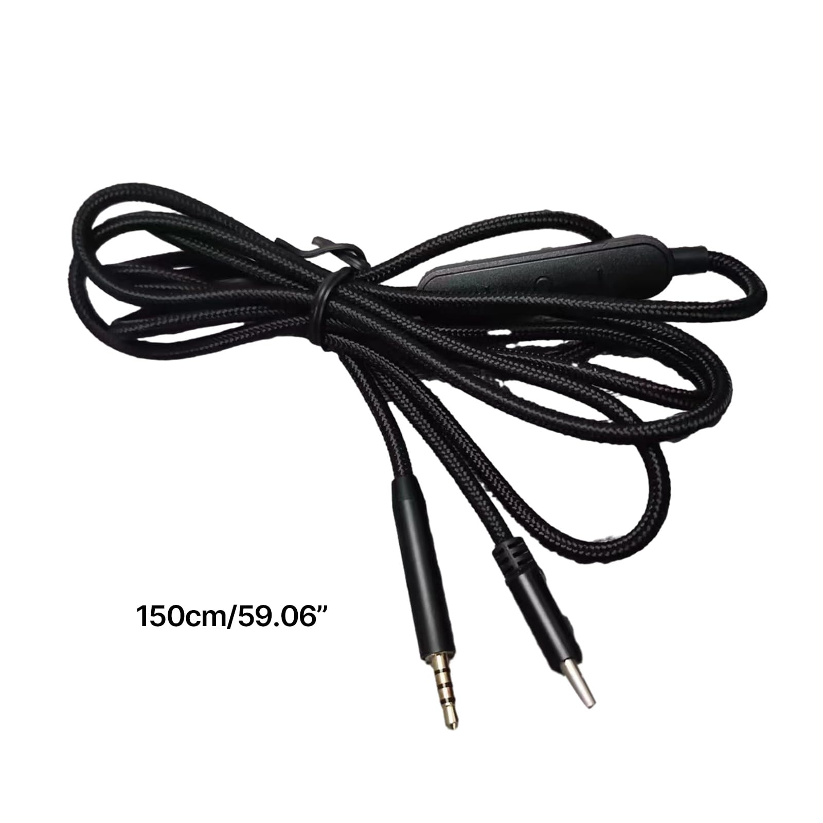 Cavo da USB C (tipo C) a maschio da 2,5 mm per cuffie QC25 QC35II QC35 QC45, filo intrecciato in nylon, facile da collegare e giocare