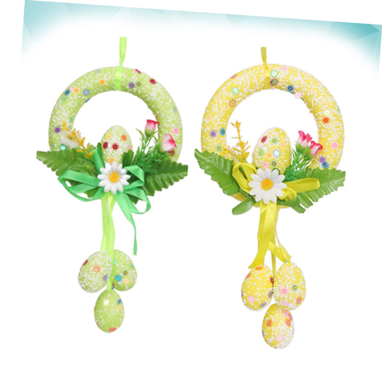 Alipis 3 Set Ornamento Dell'uovo Di Pasqua Decorazione Del Vassoio A Più Livelli Ventilatori Personalizzati Macchina Giocattolo Neon Gnomi Peluche Vernice All'uovo 2 Pezzi * 3