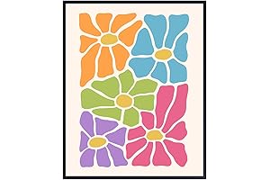 Groovy 60s 70s Modern Art - Dorm Room Decor