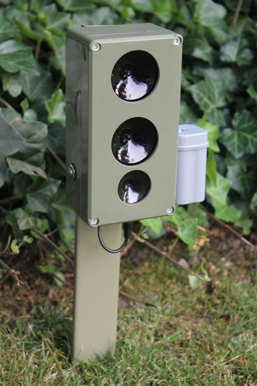 Tiervertreiber Ultraschall für Marder, Ratten, Mäuse | Nagetierabwehr einfach zu montier am Magnet | Rattenschreck, Marderabwehr | Hochfrequenz Gerät, Haus, Garage, Dachboden