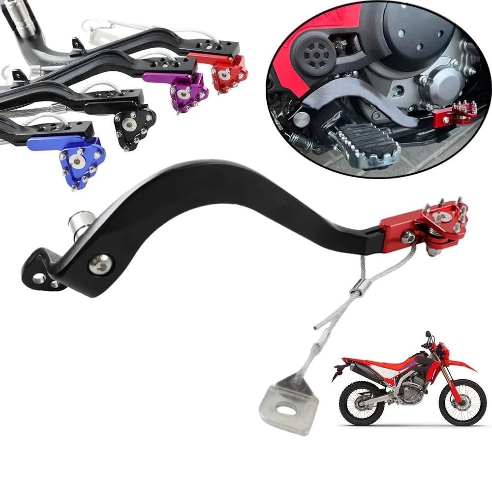 Pedal Freno Trasero Moto Para Honda CRF300L CRF300 Rally CRF 300L 300 L 2021-2025 Palanca Tipo Pedal Freno Trasero Forjado Anticaída Motocicleta(Q)