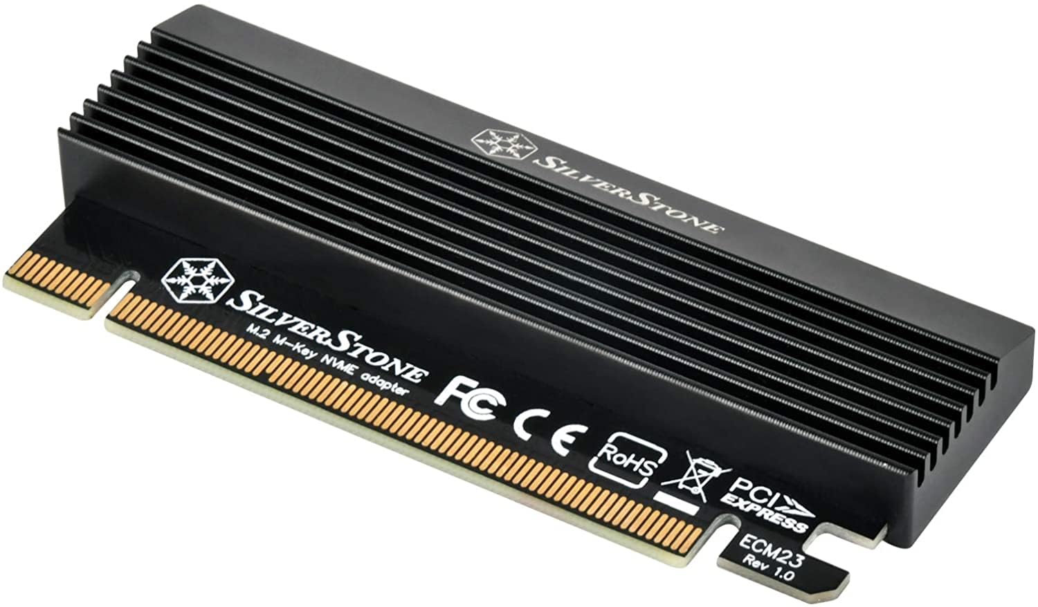 SilverStone SST-ECM23, PCI-E x4 zu M.2 Adapter mit Kühler