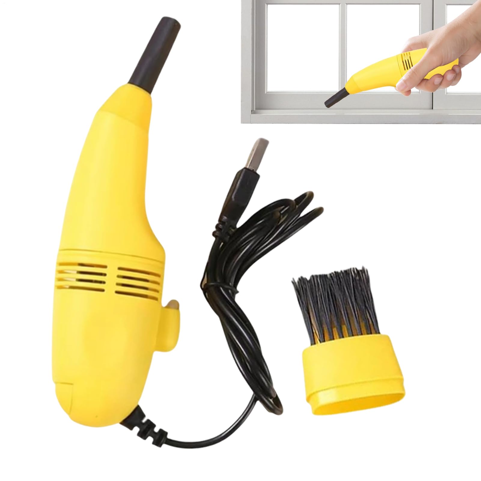 Mini Vacuum Cleaner - Portable Keyboard and Car Dust Buster, Small Cordless Handheld Cleaner with USB Charging | Compact Vacuum Cleaner for Desk, Pet Hair, Electronics, Daily Cleaning Task