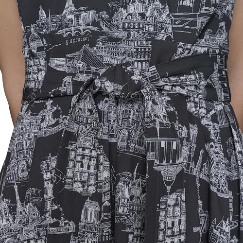 Image of Karl Lagerfeld Women's Short Sleeve Surplice Neck Faux Wrap Belted Mini Dress