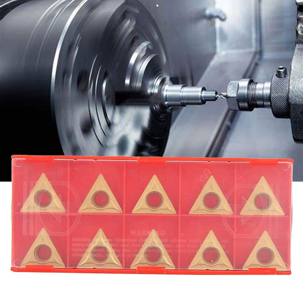 10 pièces TCMT16T304 inserts de tournage de tour en acier au tungstène triangulaire ensemble d'inserts de tournage en carbure pour tourneuse de tour