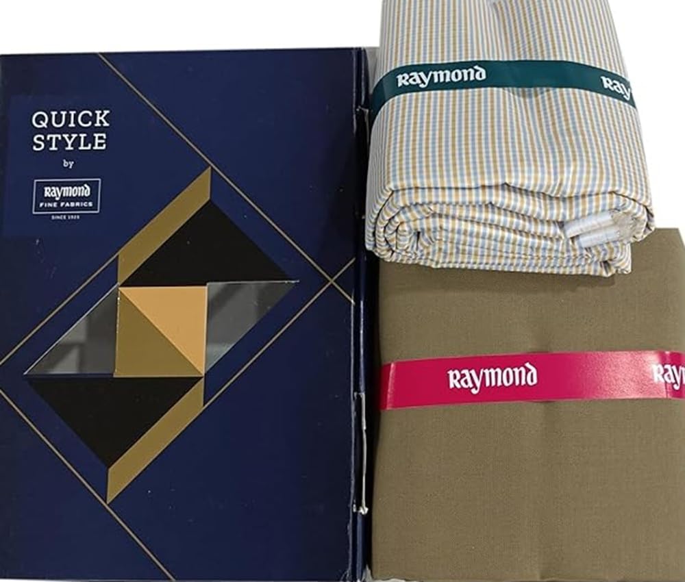 raymond fabrics Men's Unstitched Shirt Pant Fabric Combo Set | Premium Formal Shirt & Trouser Material | Tailoring Fabric for Office, Business & Special Occasions-picture-19