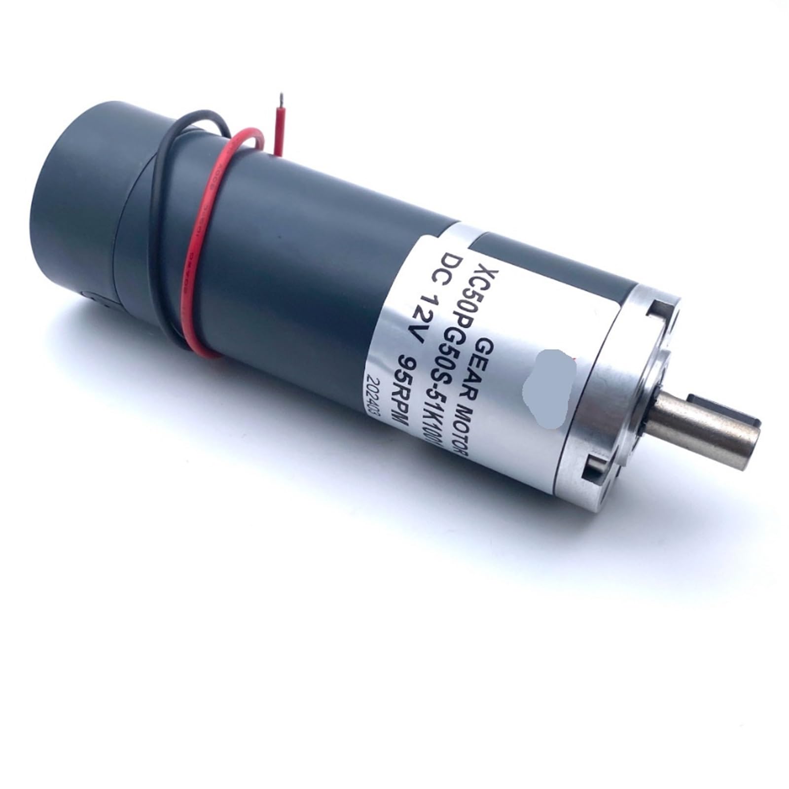 Motorreductor planetario de 50 mm CC, 12 V/24 V, con par de 70 W/100 W, imán Permanente, chavetero de Eje de 10 mm, 6 RPM-1300 RPM(12V,35rpm - i 139)