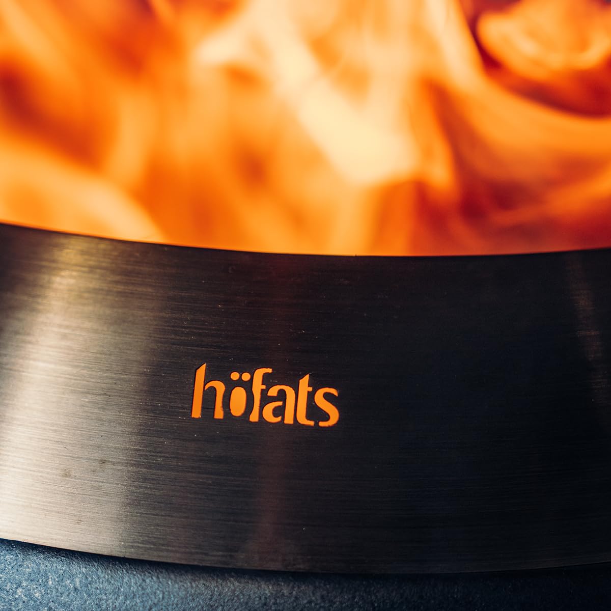 höfats Brasero Moon 45 sans Fumée Pied Bas Acier Inoxydable