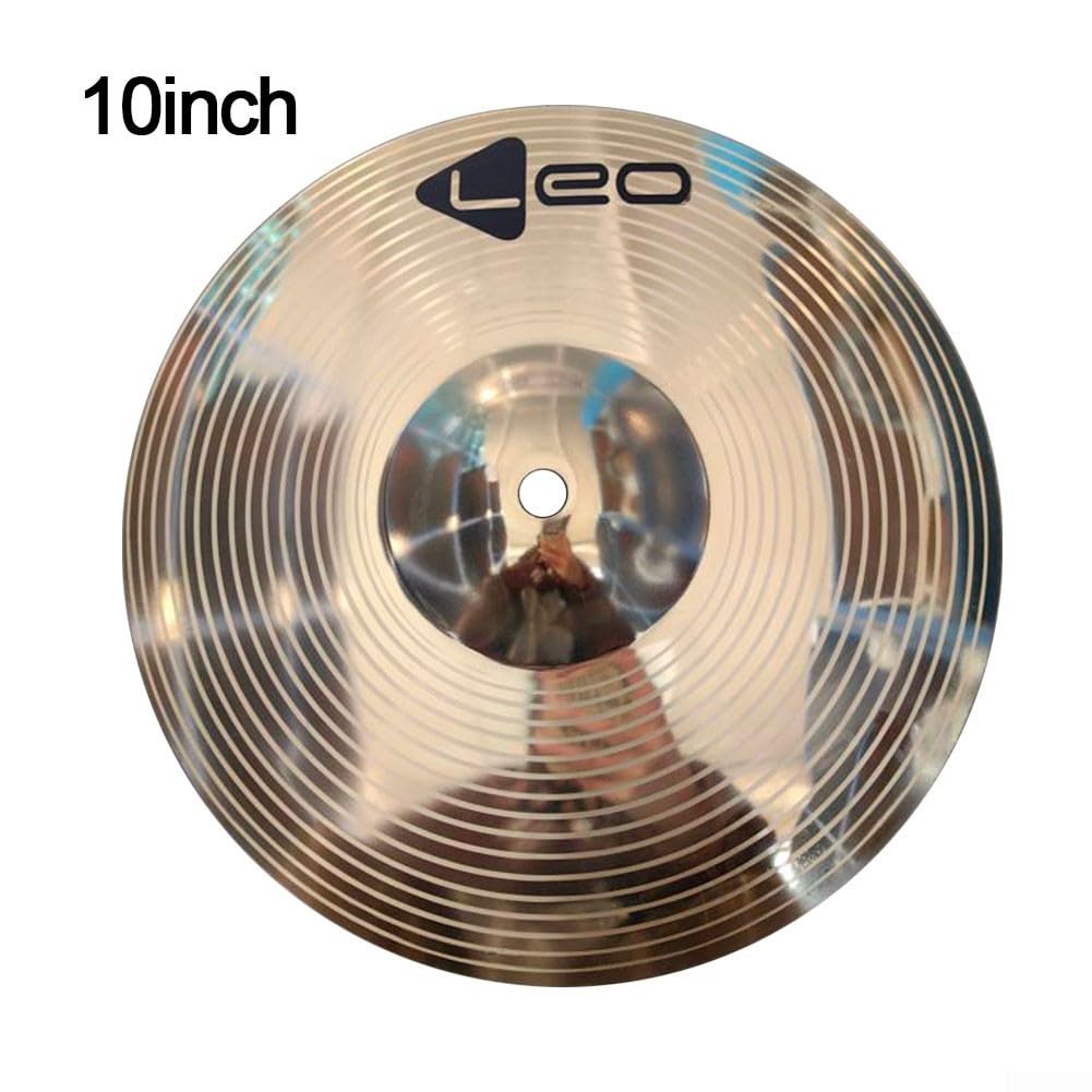 Cymbales en laiton Crash Ride de 25,4 cm, cymbales en laiton de 20,4 cm, cymbale de batterie percussion Splash Crash Jazz (25,4 cm)
