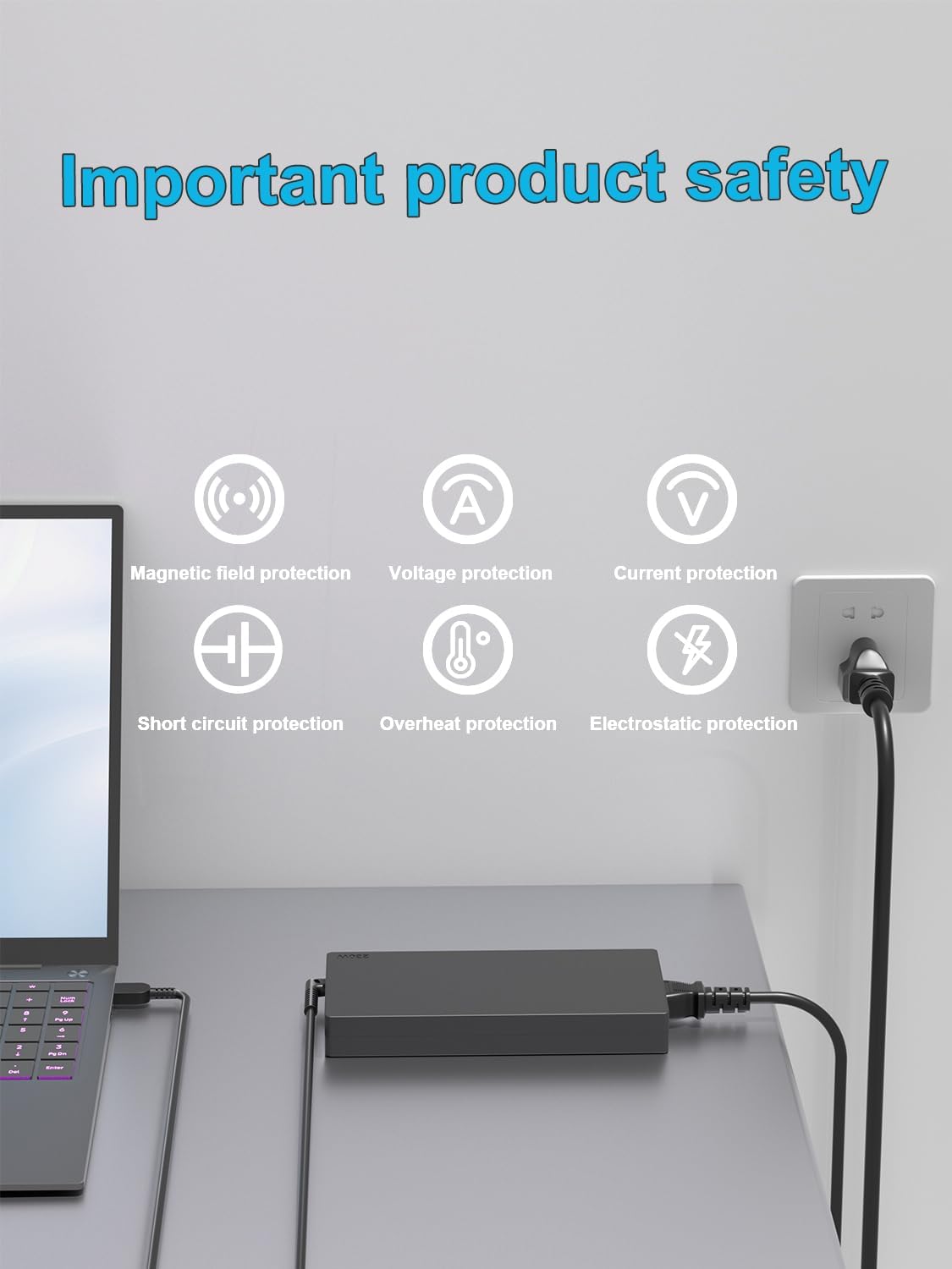 230W AC Charger Compatible with Lenovo Legion Slim 5 7 5P C7 S7 Y920 Y740 Y730 Y545 Y540 R720 Y900 Y910 Y7000 Thinkpad P1 P73 P53 P72 P52 P71 P51 P70 P17 P16 P15 ThinkBook 16p Laptop - Image 6