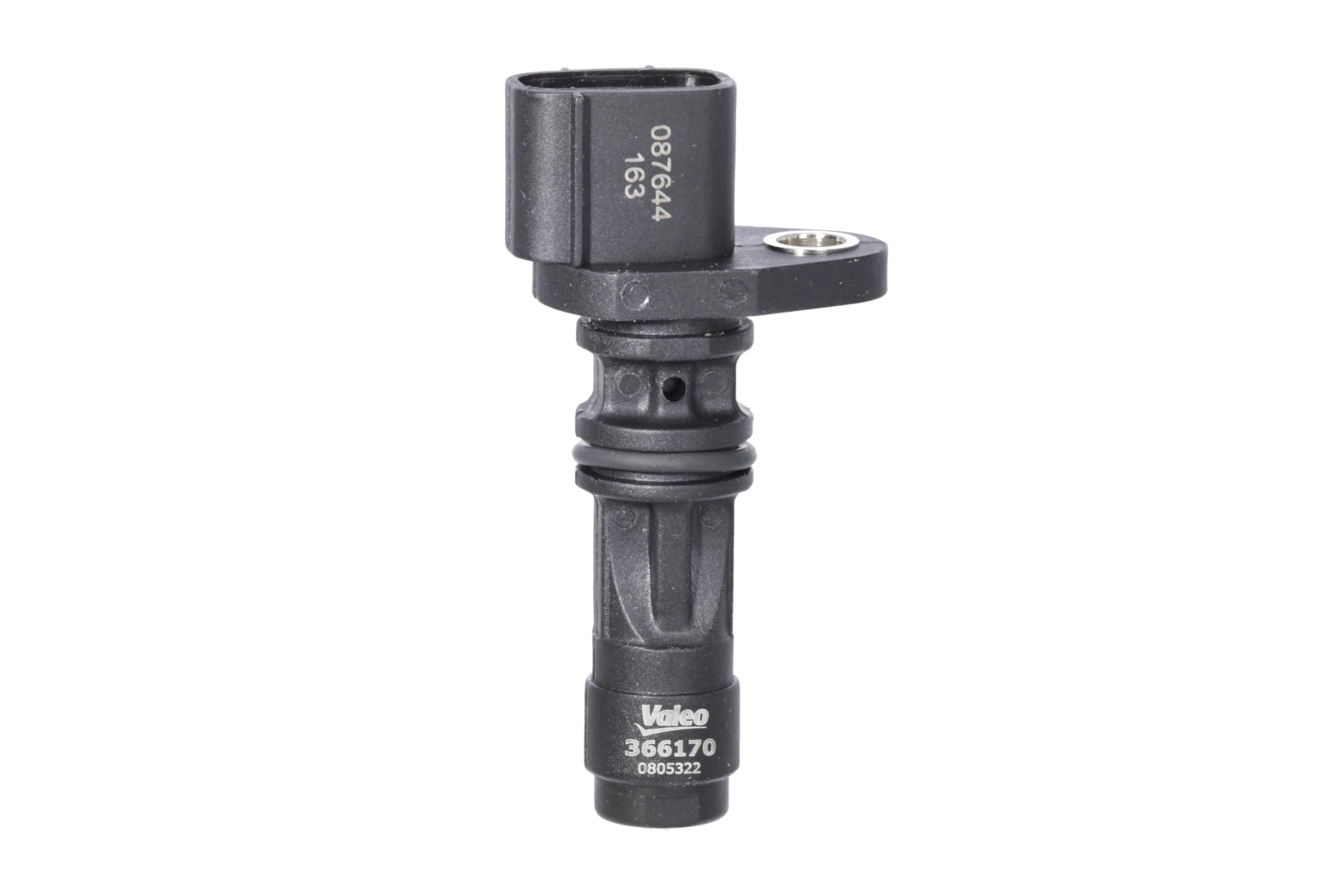 VALEO 366170 Sensor, camshaft position Number of Pins: 3 pins Plug Type: OVAL Sensor Technology: HALL With cable: NO Probe length: 56 mm