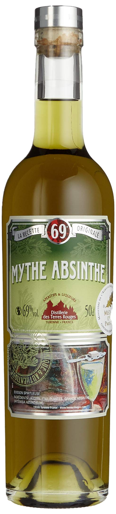 Mythe Absinthe I La Recette 69 Originale I 500 ml Flasche I 69% Volume