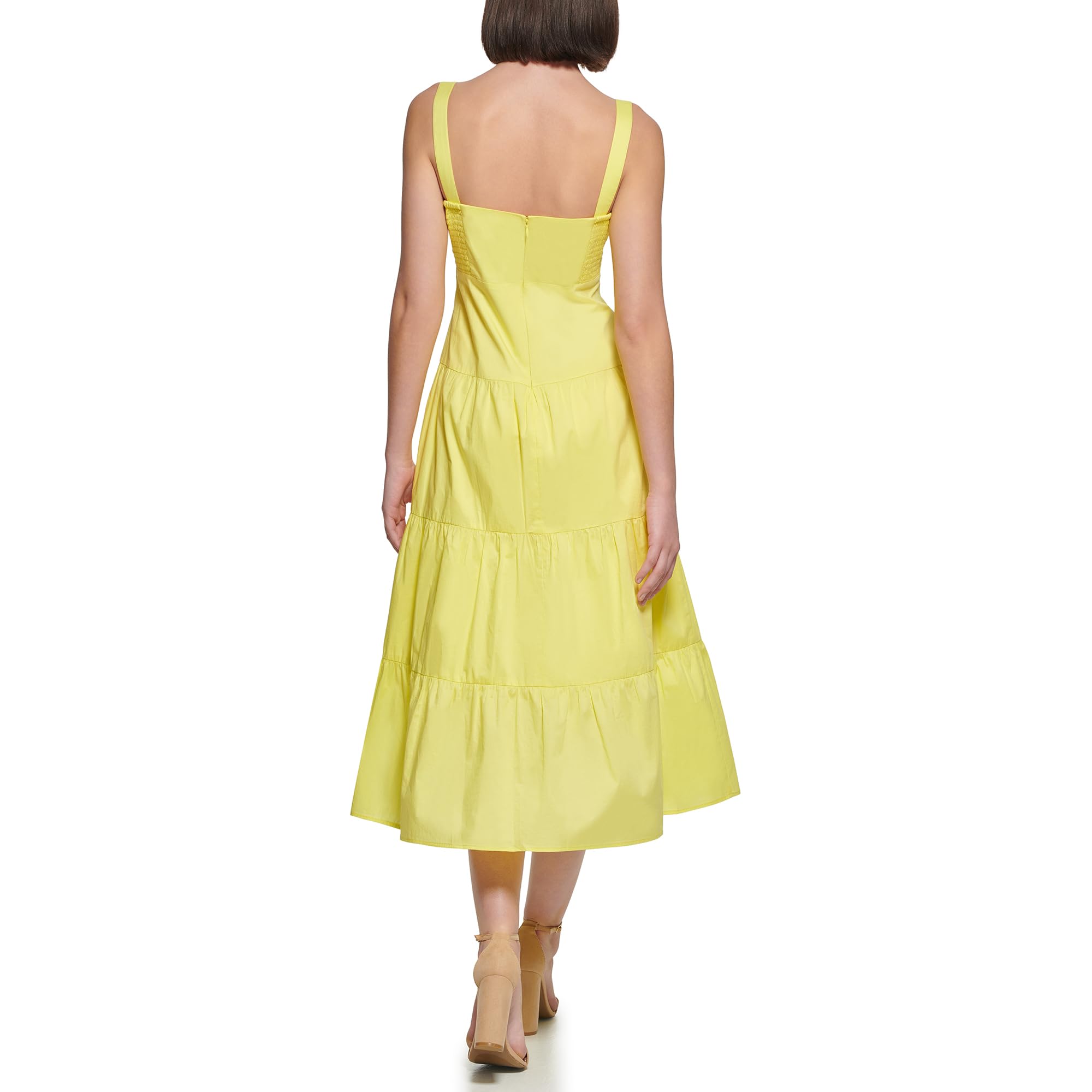 Guess Sleeveless Cotton Maxi Dress Vestito Casual Donna