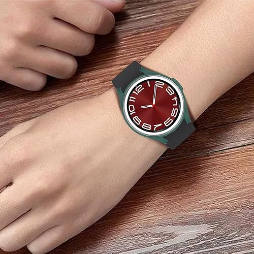 Vista 23 de [2 piezas] Funda de la serie Tucana compatible con Samsung Galaxy Watch6 Classic (1.654 pulgadas, 2023), a prueba de golpes e inastillables