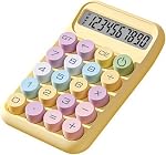Mechanical Switch Calculator with 10 Digits Large LCD Display, Basic Calculator with Big Button Anti-Slip Pad, Accurate Calculation for Office Desk Home School - Purple