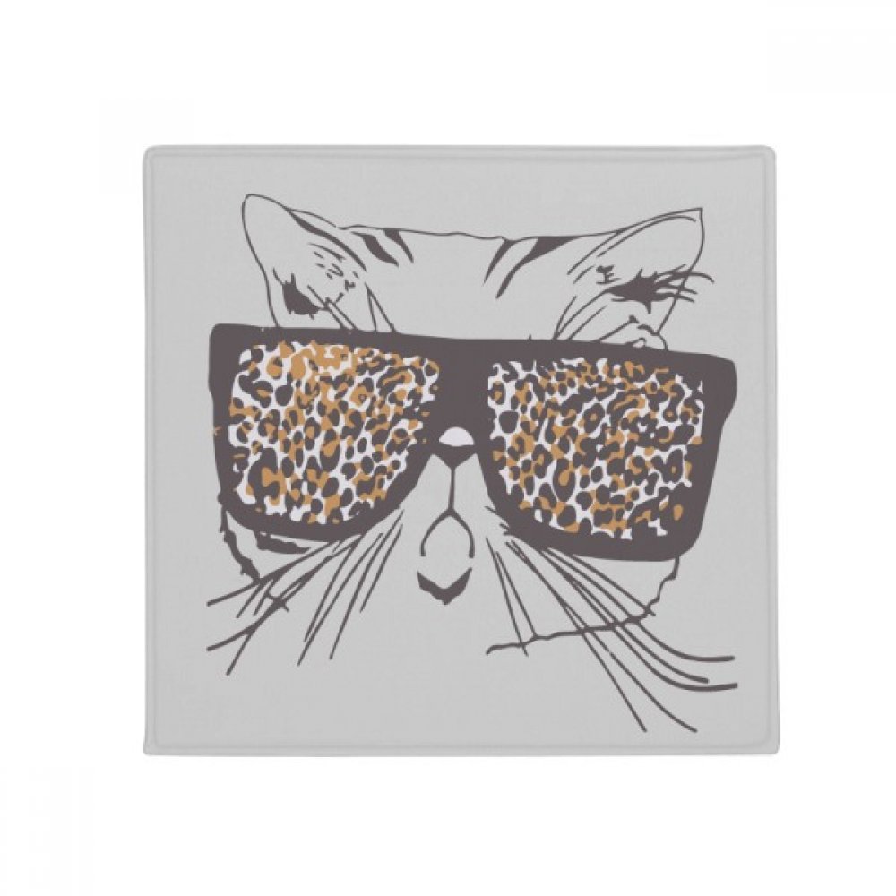 Tapis de cuisine chat léopard 80 cm idéal pour porte et gamelle chat