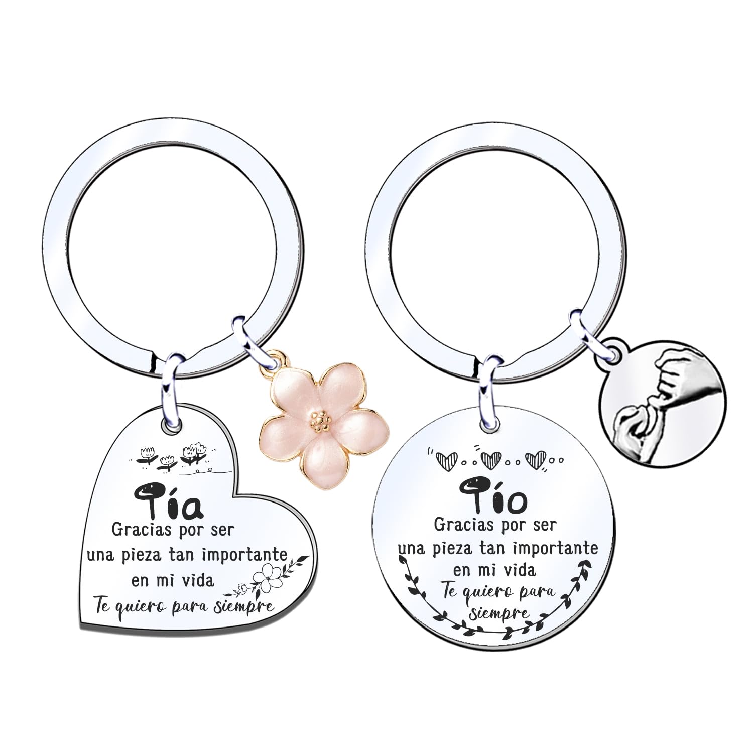 MNBVBV 2ps regalo padrinos bautizo llavero llavero padrino y madrina regalo llavero del padrino madrina idea regalo día de pascua bautismo mejor padrino madrina