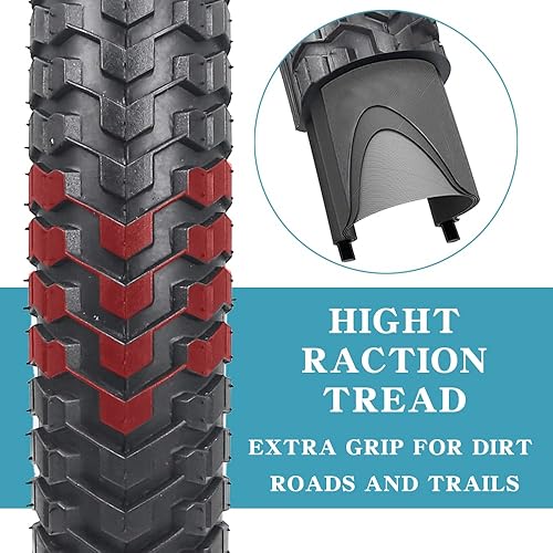 Miniatura 3 de SIMEIQI Paquete de 2 neumáticos de bicicleta de montaña de 26 x 1.95 pulgadas, 20 x 2.125 pulgadas, 60 TPI para neumáticos de bicicleta de montaña