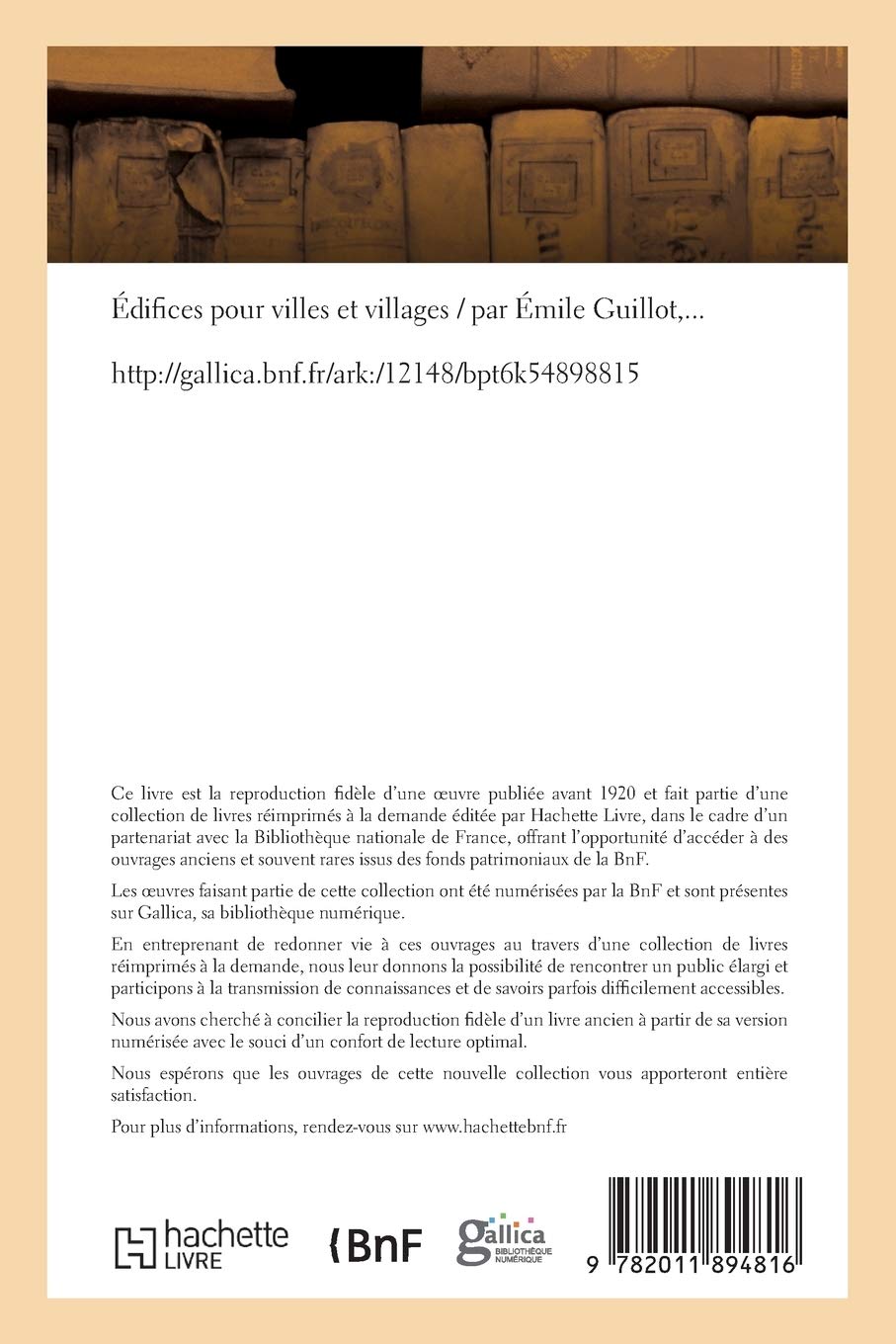 Édifices pour villes et villages