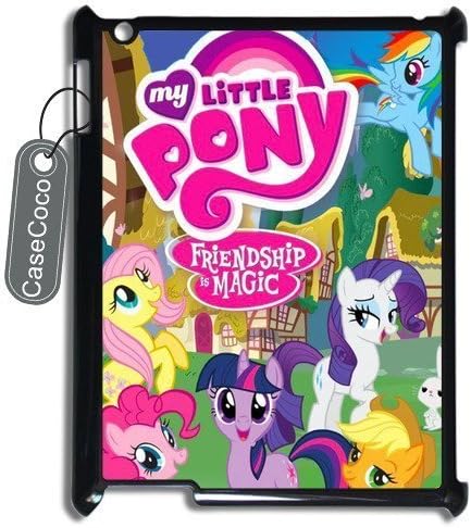 CASECOCO(TM) My Little Pony iPad 2/3/4 Case - Protective Hard Back / Black Rubber Sides Case for iPad (2nd,?3rd,?4th?Gen)
