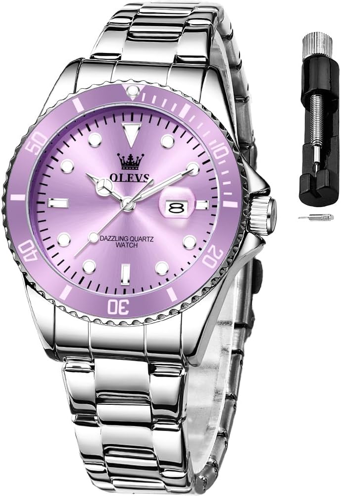 OLEVS Womens Watch Classic Dress Number Female Watches for