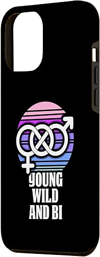 Miniatura 2 de iPhone 15 Pro Max Young Wild and Bi - Funda de orgullo bisexual