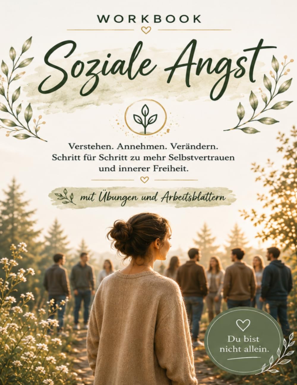 Workbook Soziale Angst überwinden: Workbook mit Übungen, Verhaltensexperimenten & Angsthierarchie | Selbsthilfe bei sozialer Angst