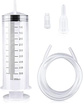 550ml Large Syringe with Tube, Reusable Liquid Transfer Tool