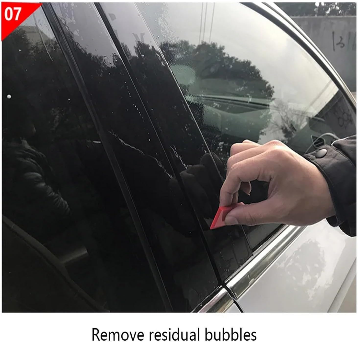 Car Exterior Car Window Pillar Anti-Scratch TPU Protective Film Anti-Scratch Film Accessories，for Changan UNI-T 2020-2023