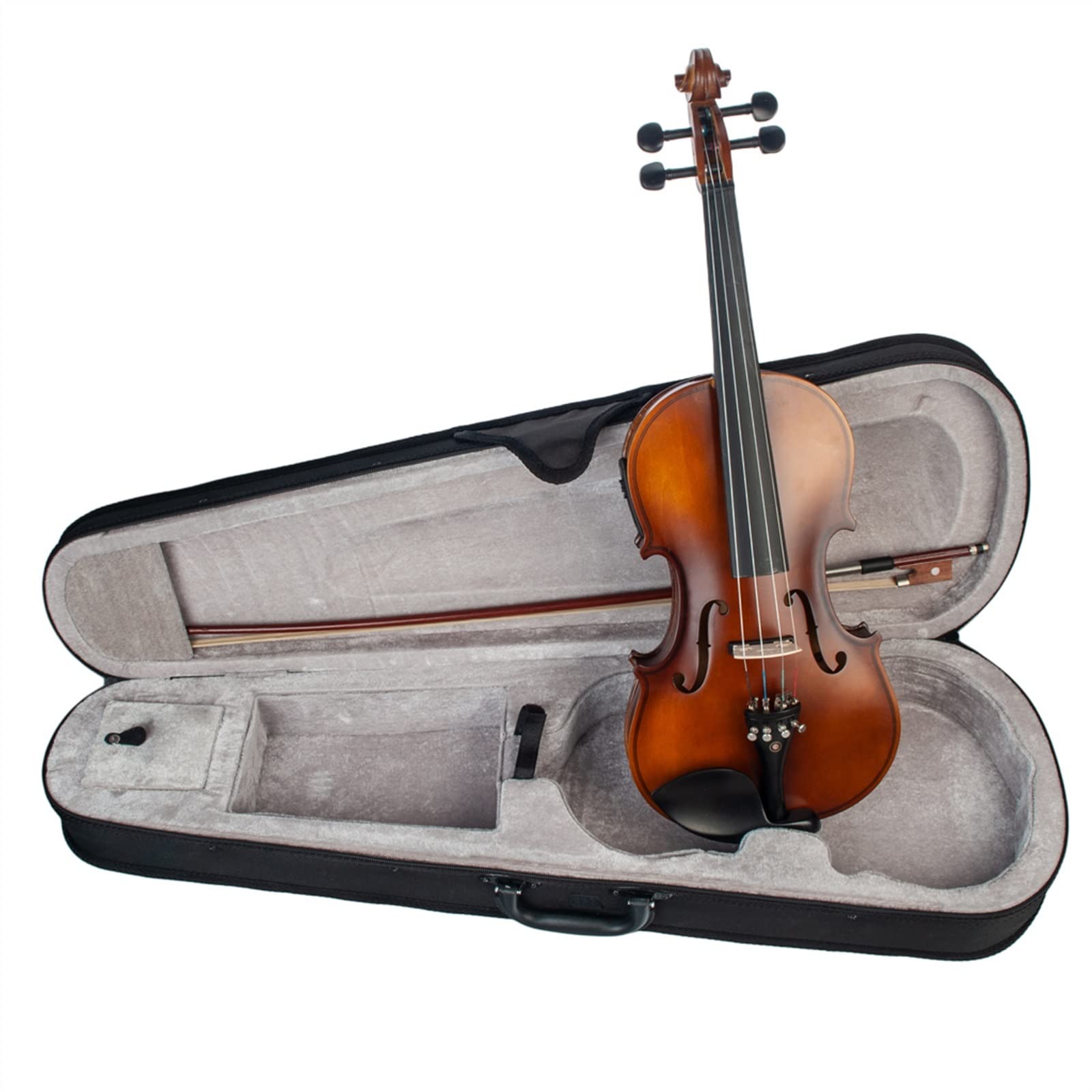 Violini per Studenti Violino Elettrico 4/4 Kit Violino Elettrico A Grandezza Naturale 4/4 Con Ponte Per Custodia Ad Arco Professionale Violino