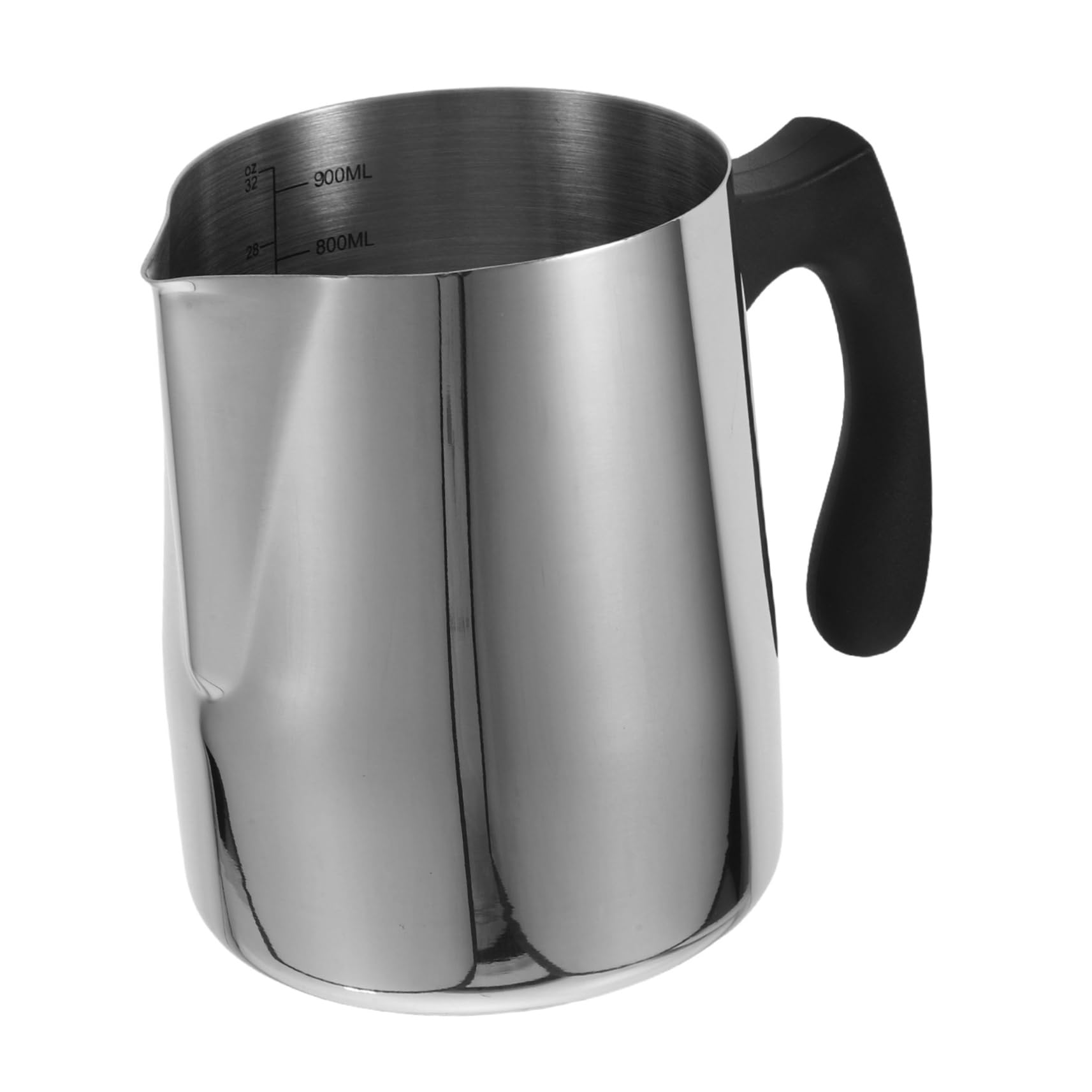 MUCKLILY Stainless Steel Milk Steaming Pitcher with Heat Resistant Handle for Coffee Baking Candle Making Precision Measurement Marks for Easy Wax Melting Liquid Control