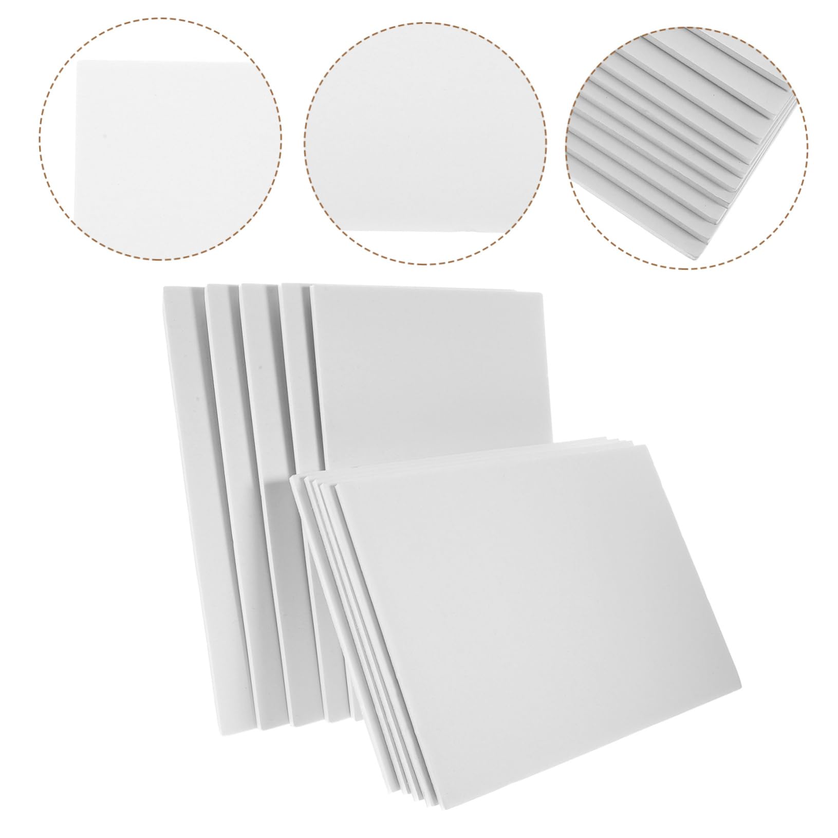 HOMSFOU 2 Sätze Leere Schaumstoffplatte Schaumwand Handwerk Leere Plakatwand Schaumstoffplatten Für Projekte Schaumunterlagen Bretter Bastelschaum Weiß Papier 10 Stück * 2