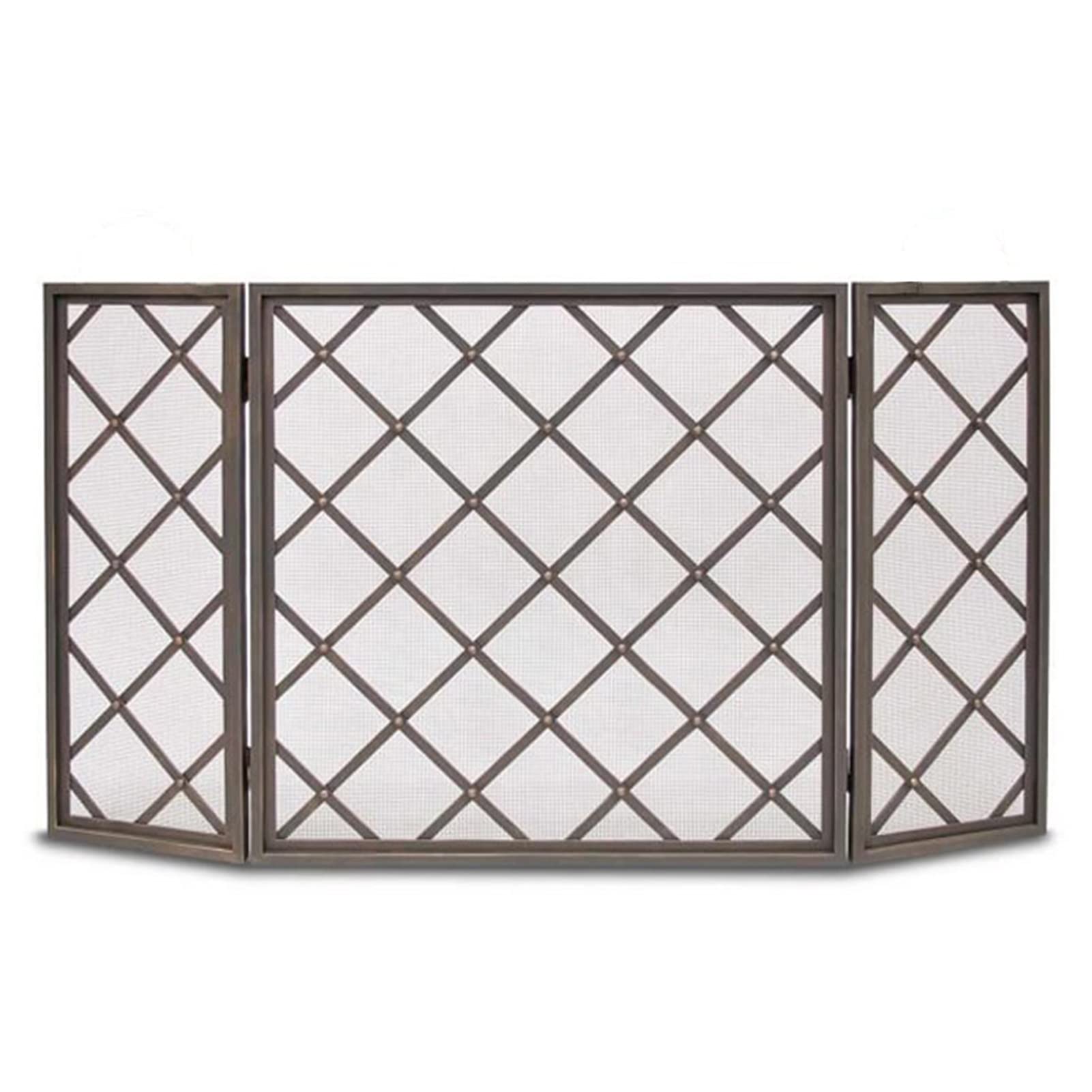 Parascintille Pieghevole in Ferro Bronzato Antico, Barriera Fiamma Scintilla Grande 152 cm, Pannello Camino in Rete Metallica per Cottura a Legna/Stufe/Griglie Comfortable anniversary