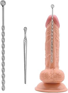 Men's Portable Smooth Stainless Steel Male Urethral Plug Kit Used for Night Games