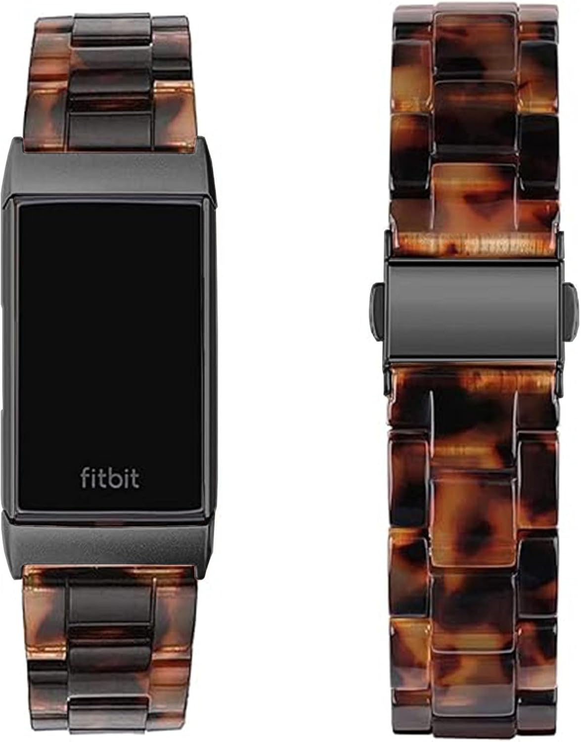 Compatible with Resin Fitbit Charge 4 3/3SE Band for Women Men Replacement Adjustable Wirstband Strap Bracelet image 2