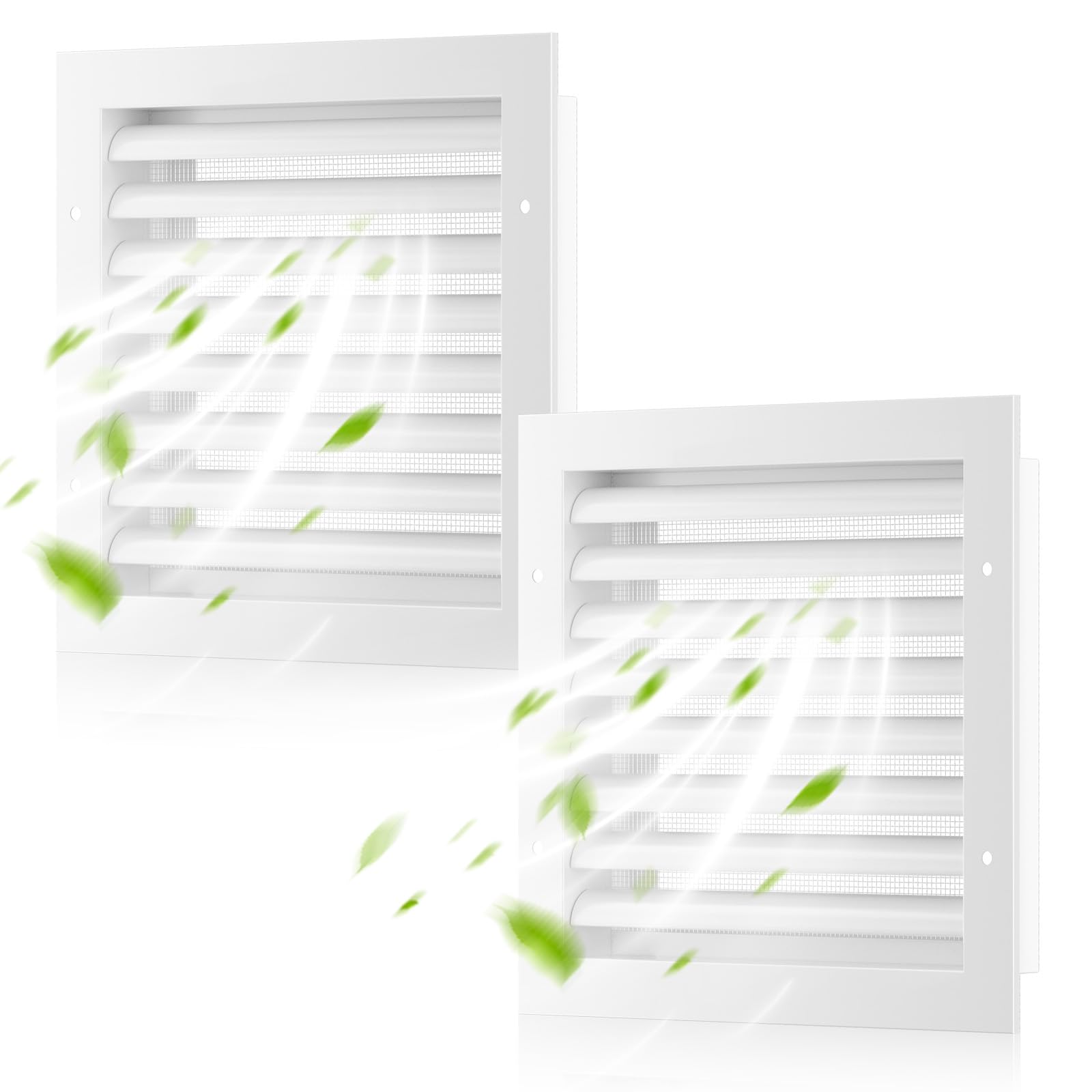 Hon&Guan aluminum gable vent 2-pack