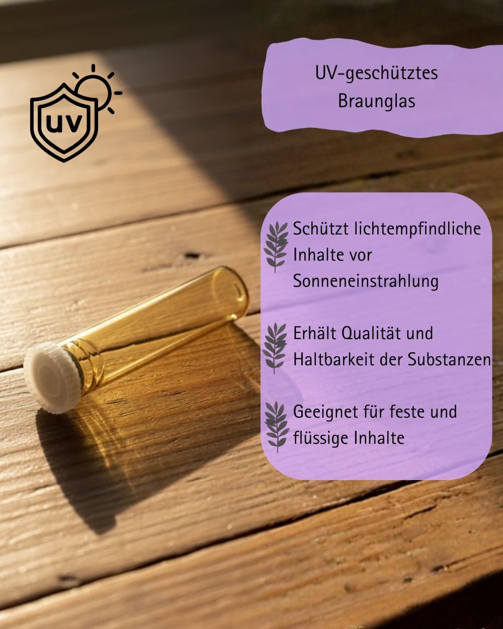 1001 Stück Reagenzgläschen, Rollrand | 37,25mm x Ø7,25mm, Laborglas auch für Flüssigkeiten (1001)